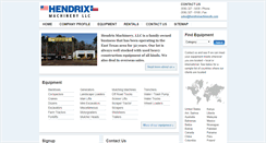 Desktop Screenshot of hendrixmachineryllc.com