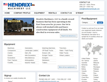 Tablet Screenshot of hendrixmachineryllc.com